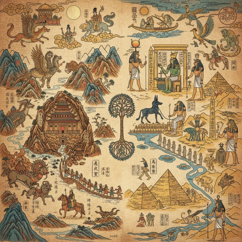 Chinese vs. Egyptian Mythology: Afterlives and Animal Gods