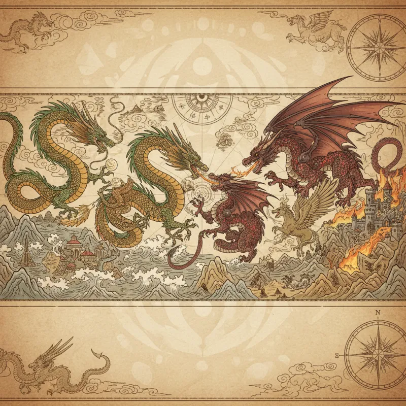 Chinese Dragons vs European Dragons