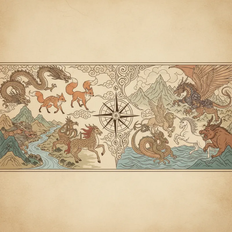 East vs. West: Comparing Mythical Creatures Across Cultures