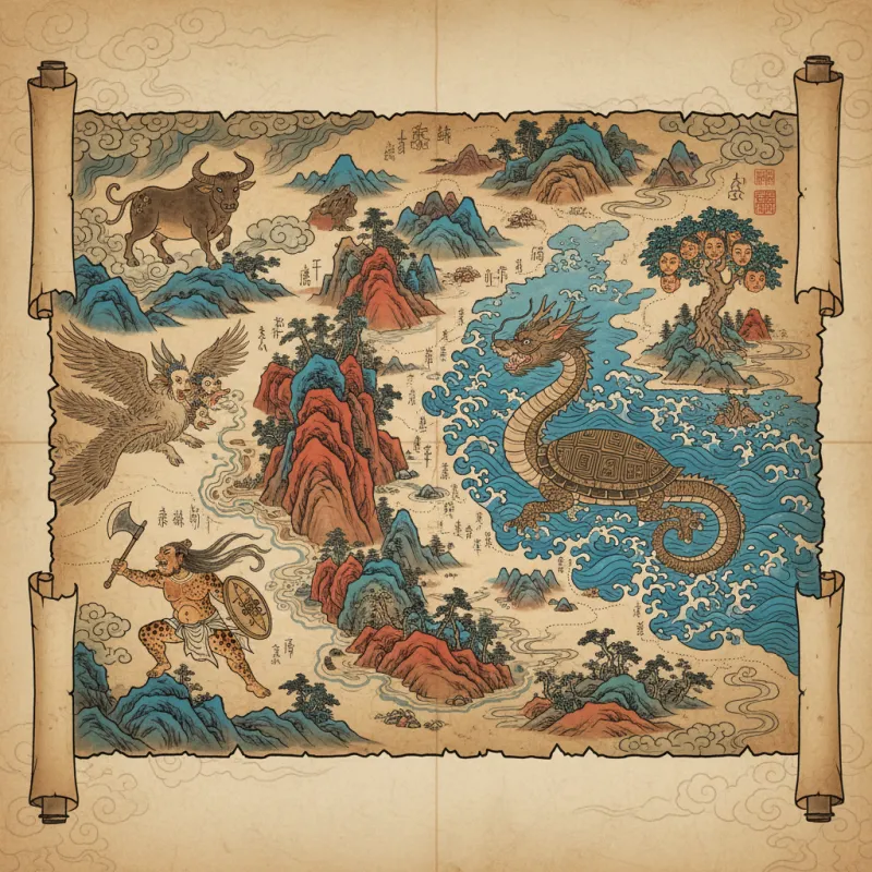 Exploring Shanhaijing: Mythical Creatures and Ancient Lands of Chinese Cosmology