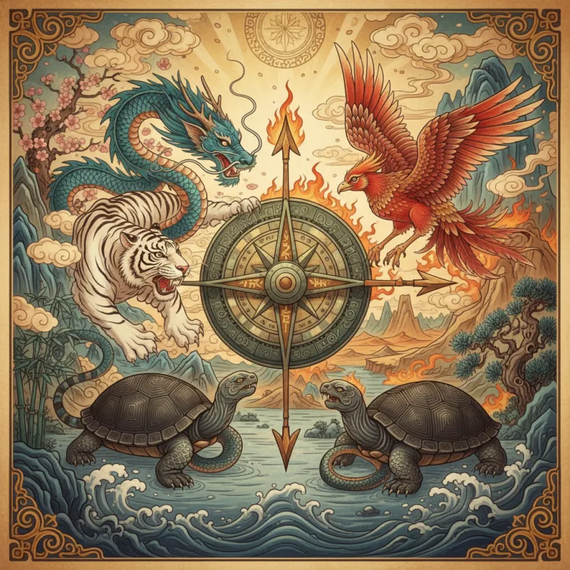 The Four Divine Beasts: Guardians of the Compass