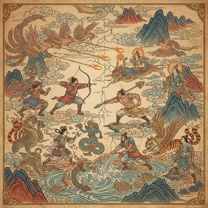 The Shanhaijing's Heroes: Mortals Who Challenged Gods and Won (Mostly)