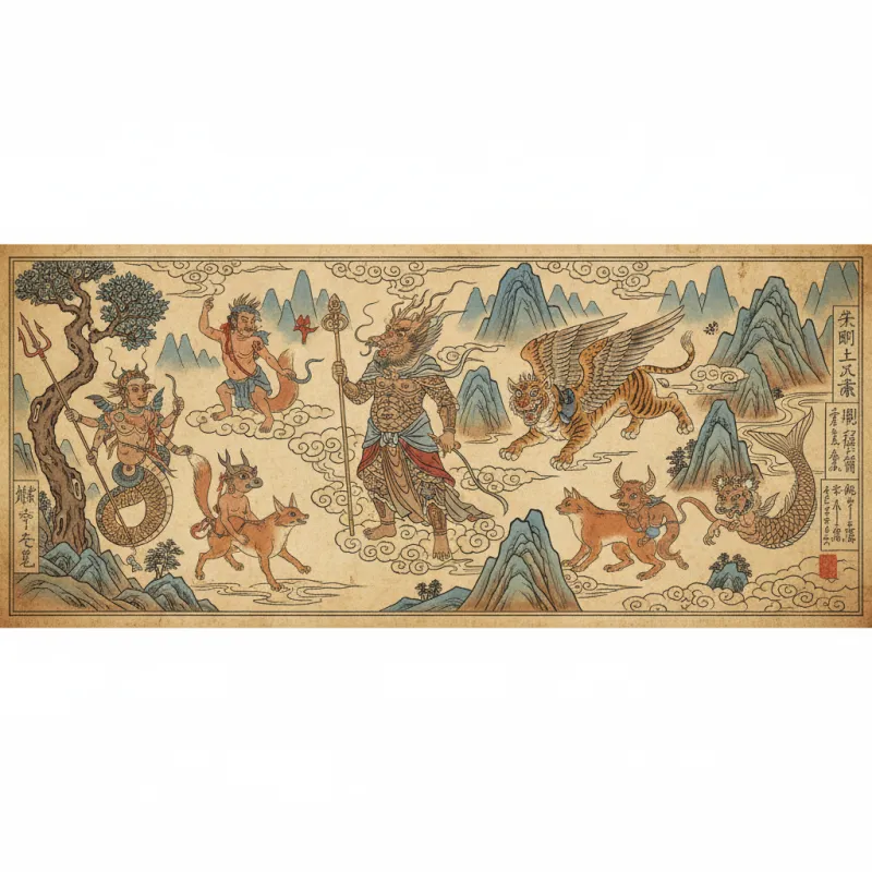 Human-Animal Hybrids in the Shanhai Jing: Gods with Beast Features