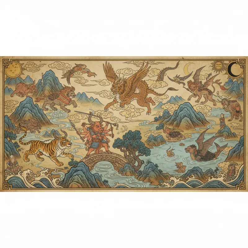 Hybrid Beings of the Shanhaijing: When Animals Merge