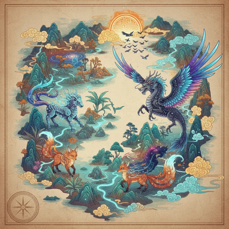 Modern Artists Reimagining the Classic of Mountains and Seas