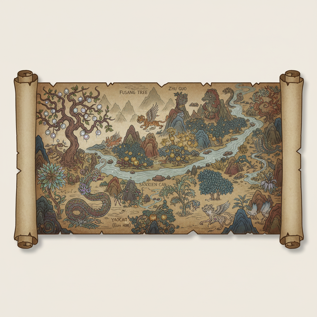 Unearthing the Mythical Flora in Shanhaijing: A Journey Through Legendary Plants