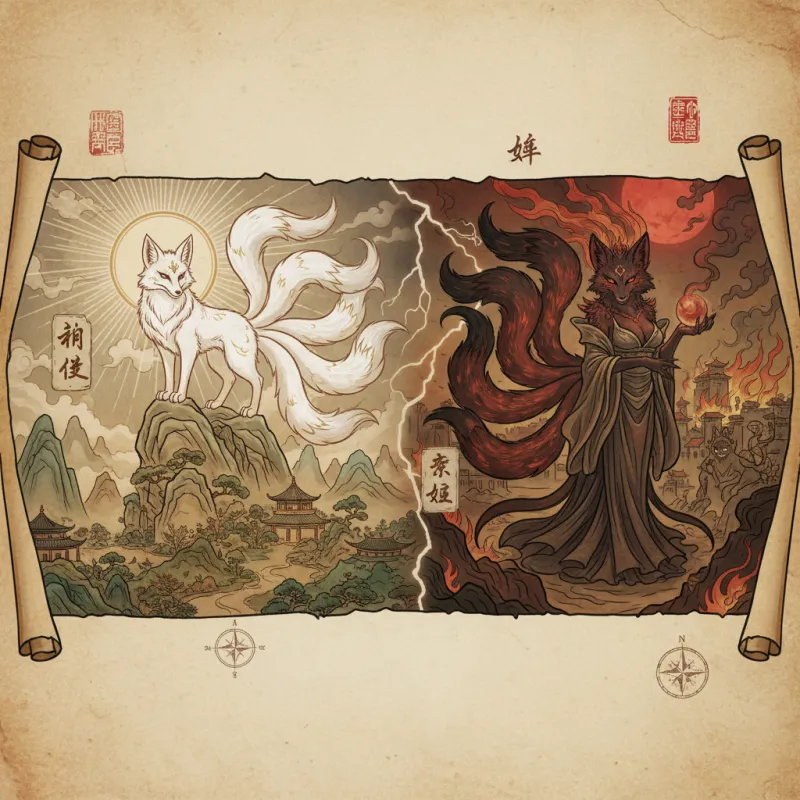 The Nine-Tailed Fox: From Divine Messenger to Demonic Seductress