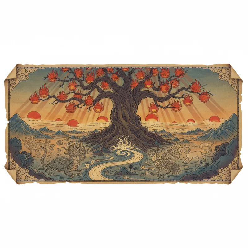 The Ruomu Tree: Where the Suns Set