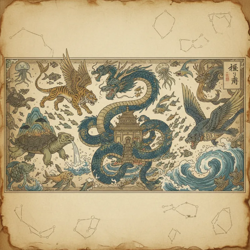Sea Creatures of the Shanhaijing: Monsters from the Deep
