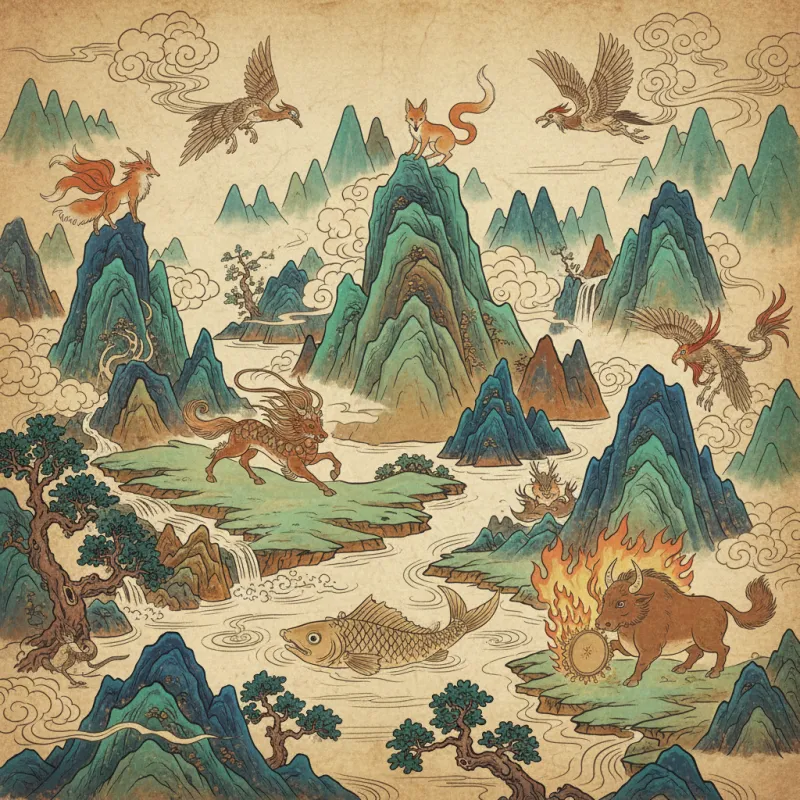 Exploring the Enigmatic Mountains and Creatures of the Shanhaijing