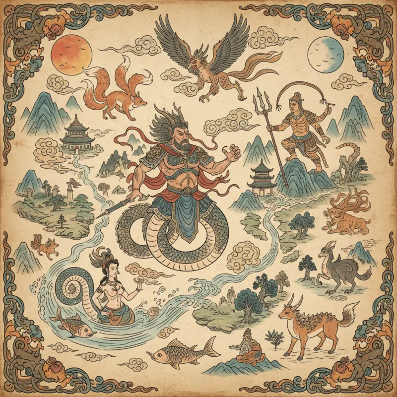 Half-Human Half-Beast: The Strangest Creatures of Shanhaijing