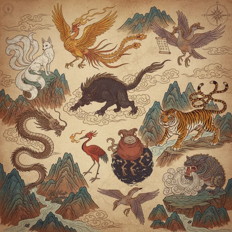 10 Most Fascinating Creatures from the Classic of Mountains and Seas